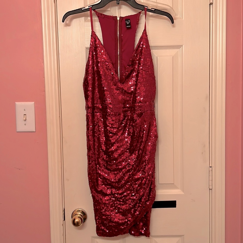 Red sparkle dress